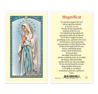 Our Lady of Lourdes - Magnificat - Holy Card - E24-210