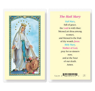 The Hail Mary - Holy Card - E24-239