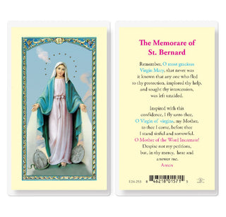 The Memorare of St. Bernard - Holy Card - E24-253