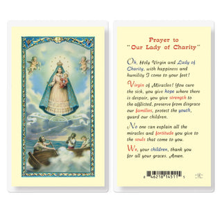 Prayer to Our Lady of of Charity - Holy Card - E24-279