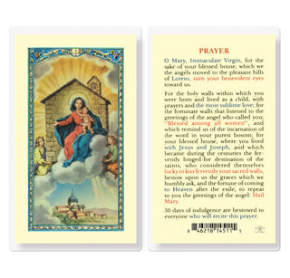 Prayer to Our Lady of Loretto - Holy Card - E24-282