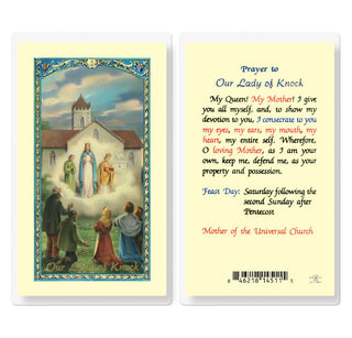 Prayer to Our Lady of Knock - Holy Card - E24-291