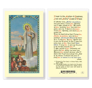 Prayer to Our Lady of Medjugorje - Holy Card - E24-296