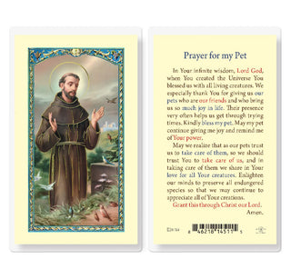 Prayer for my Pet - Holy Card - E24-314