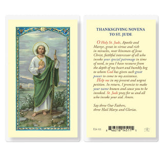 Thanksgiving Novena to St. Jude - Holy Card - E24-321