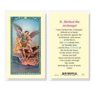 St. Michael the Archangel - Holy Card - E24-330