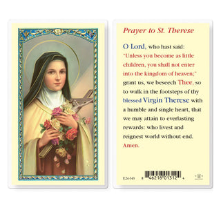 Saint Theresa - Holy Card - E24-343