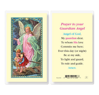 Prayer to your Guardian Angel [Child] - Holy Card - E24-350