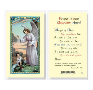 Prayer to your Guardian Angel [Boy] - Holy Card - E24-356