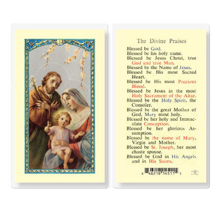 The Divine Praises - Holy Card - E24-362