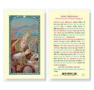 Saint Alphonsus Prayer - Holy Card - E24-403