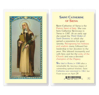 Saint Catherine of Siena - Holy Card - E24-416