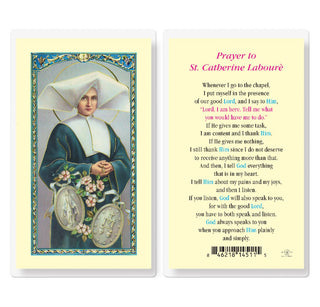 Prayer to St. Catherine Laboure - Holy Card - E24-418