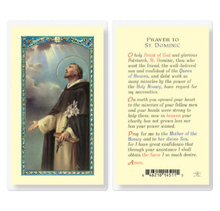 Prayer to St. Dominic - Holy Card - E24-428