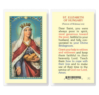 St. Elizabeth of Hungary - Holy Card - E24-438