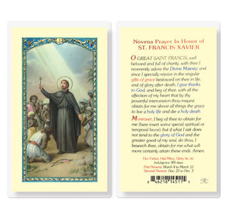 Novena Prayer In Honor of St. Francis Xavier - Holy Card - E24-444