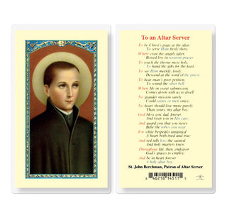 To an Altar Server - Holy Card - E24-467