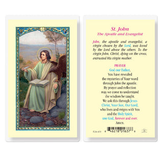 St. John The Apostle & Evangelist - Holy Card - E24-470