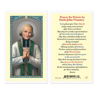Saint John Mary Vianney - Holy Card - E24-472
