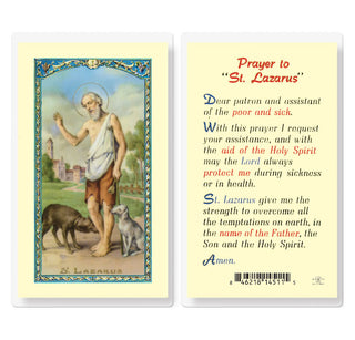 Prayer to "St. Lazarus" - Holy Card - E24-477