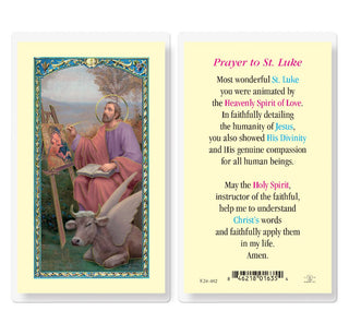 Prayer to St. Luke - Holy Card - E24-482