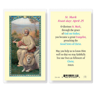 St. Mark - Holy Card - E24-488