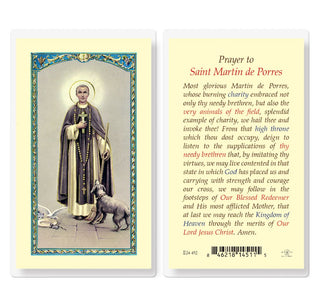 Prayer to St. Martin de Porres - Holy Card - E24-492