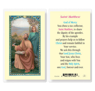 Saint Matthew - Holy Card - E24-500