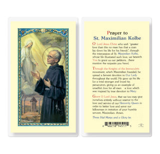 Prayer to St. Maximilian Kolbe - Holy Card - E24-502