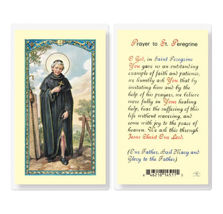 Prayer to St. Peregrine [Cursive Font] - Holy Card - E24-515