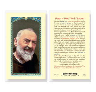 Prayer to Saint Pio of Pietrelcina - Holy Card - E24-523