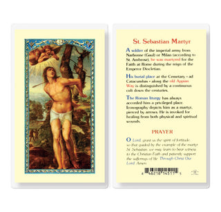 St. Sebastian Martyr - Holy Card - E24-541