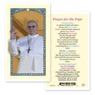 E24-574 Holy Cards of Pope Francis