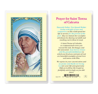 Prayer for Saint Teresa of Calcutta - Holy Card - E24-575