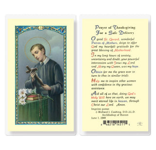 Prayer of Thanksgiving For a Safe Delivery - Holy Card - E24-617