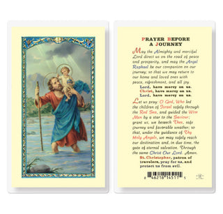 Prayer Before A Journey - Holy Card - E24-623