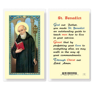 St. Benedict - Holy Card - E24-645