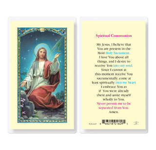 Spiritual Communion - Holy Card - E24-669