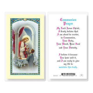 Communion Boy Holy Card - E24-672