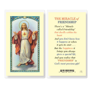 The Miracle of Friendship - Holy Card - E24-701