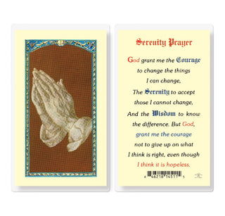 Serenity Prayer Long Ed - Holy Card - E24-704