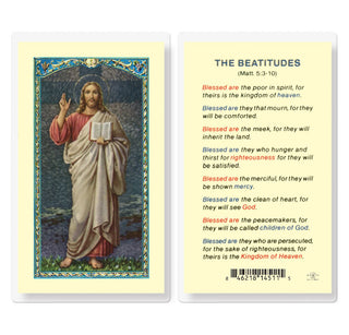 The Beatitudes - Holy Card - E24-708