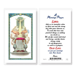 A Marriage Prayer - Holy Card - E24-713