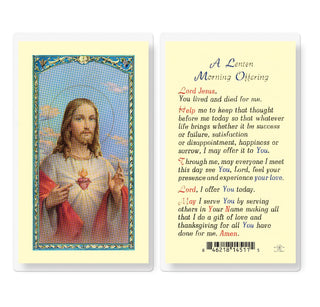 A Lenten Morning Offering - Holy Card - E24-727