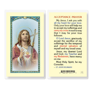 Acceptance Prayer - Holy Card - E24-728