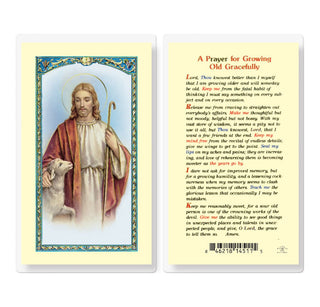 A Prayer for Growing Old Gracefully - Holy Card - E24-732