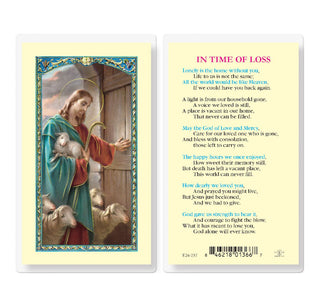 In Time of Loss - Holy Card - E24-737