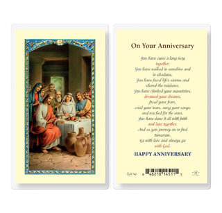 On Your Anniversary - Holy Card - E24-742