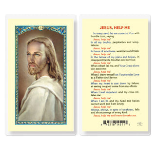 Jesus, Help Me - Holy Card - E24-751