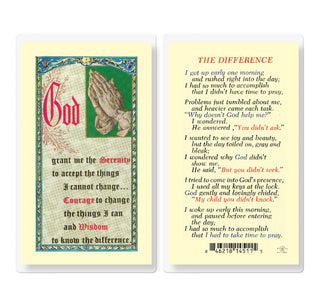 The Difference - Holy Card - E24-754